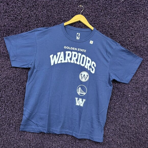 Golden State Warriors Shoot Around NBA Team Logos T-Shirt L - Picture 3 of 4